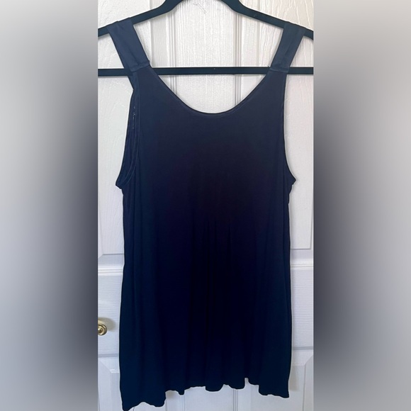 Carole Hochman Midnight women’s Sz M pajama top satin straps and lace front BLUE - Picture 7 of 8